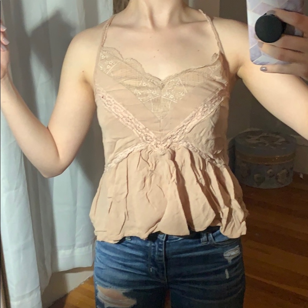 Nude Blouse Tank